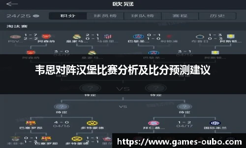 韦恩对阵汉堡比赛分析及比分预测建议